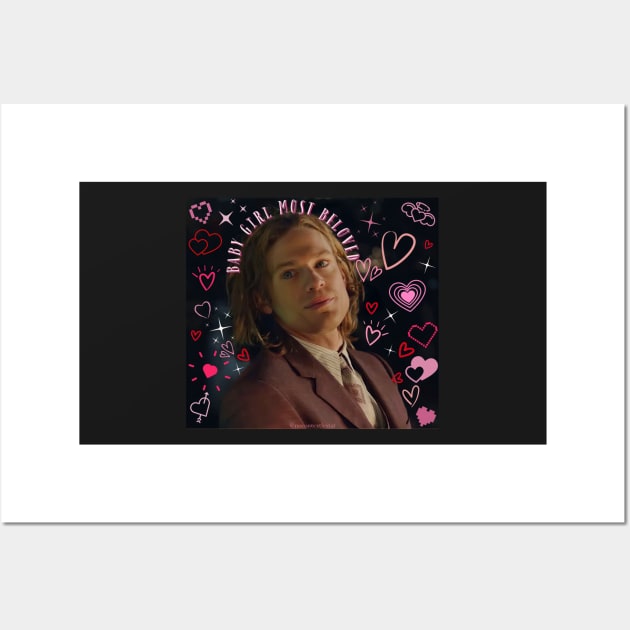 Lestat - Baby Girl Most Beloved Cute Hearts Wall Art by nocontextlestat